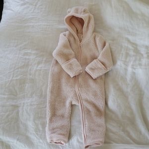 Pink winter bodysuit